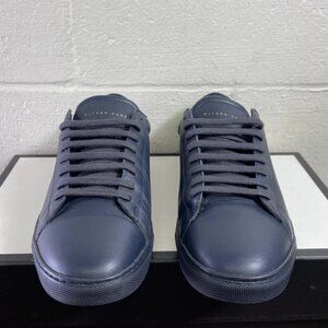 Oliver Cabell Low 1 Navy Blue Leather Casual Sneaker Shoes Men's 6 Women's 9‎